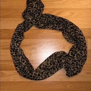 Leopard Print Infinity Scarf Brand New